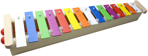 ProKussion Soprano Glockenspiel Xylophone with Removable Keys - Wood base