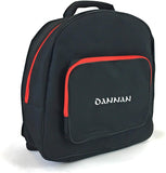Deluxe Dannan Padded Bodhran Case Bag with Shoulder Straps and Storage Pocket 16" (BLACK) - 1to1 Music