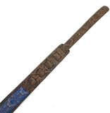 Retro Luxury Vegan Vtar Jacquard Guitar Bass Strap - Blues Power