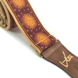 The Brown Sun King Guitar Strap