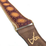 The Brown Sun King Guitar Strap