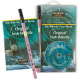 Tin Whistle Feadog Pink D Whistle – TRIPLE PACK