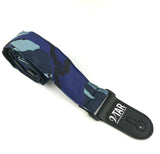 Vtar Military Camouflage Series Guitar Strap With - Marine Blue