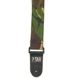 Vtar Military Camouflage Series Guitar Strap With - Khaki Green