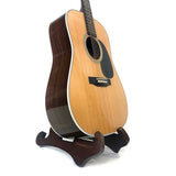 Foldable Wooden Guitar Stand by Dannan in Dark Walnut
