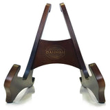 The Universal Wooden Dannan Guitar Display Stand - Dark Walnut