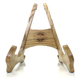 The Universal Wooden Dannan Guitar Display Stand - Light Walnut