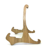 The Universal Wooden Dannan Guitar Display Stand - Light Walnut