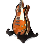 The Universal Wooden Dannan Guitar Display Stand - Dark Walnut