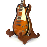 The Universal Wooden Dannan Guitar Display Stand - Brown