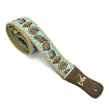 Guitar Strap - Vegan Turquoise Sea Shell by Vtar