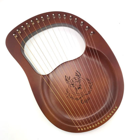 16 String Mahogany Lyre Harp