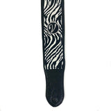Guitar Strap - Vegan Padded Zebra Print by Vtar