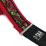 The Red, Red Rose Guitar Strap