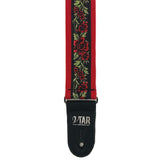 The Red, Red Rose Guitar Strap