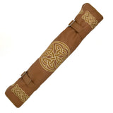 Dannan Brown Vegan Flute / Tin Whistle  / Recorder Roll Bag / Case Pouch for the 6 Whistles