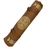 Dannan Brown Vegan Flute / Tin Whistle  / Recorder Roll Bag / Case Pouch for the 12 Whistles