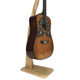 Dannan Wooden Upright Guitar Stand - Light Walnut