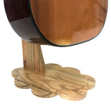 Dannan Wooden Upright Flower Base Guitar Stand - Light Walnut
