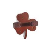 Brown Wooden Guitar Wall Hanger - Unique Shamrock Design