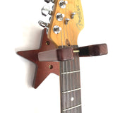 Brown Wooden Guitar Wall Hanger - Unique Star Design