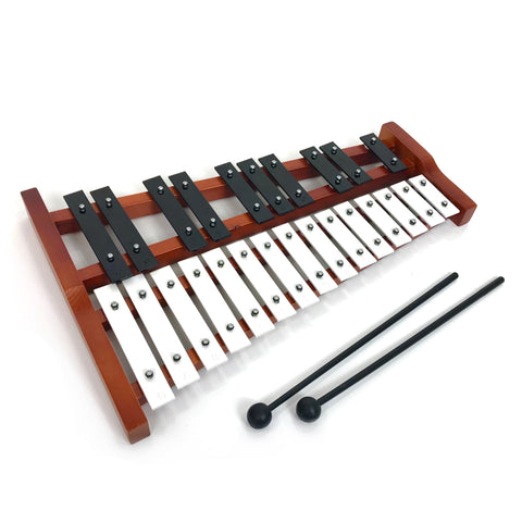 25 Key Wooden Xylophone / Glockenspiel by ProKussion with Bag Case