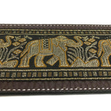 Classic Collection Kashmir Guitar Strap byVtar, Made with Vegan Leather Elephant Design