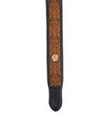 Retro Luxury Vegan Vtar Jacquard Guitar Bass Strap - Norwegian Wood