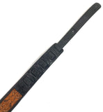 Retro Luxury Vegan Vtar Jacquard Guitar Bass Strap - Norwegian Wood