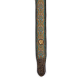 Retro Luxury Vegan Vtar Jacquard Guitar Bass Strap - Ocean Jewel