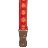 The Red Sun King Guitar Strap