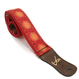 The Red Sun King Guitar Strap