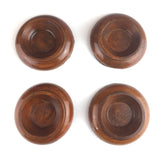 Wooden Grand Piano Castor / Caster Cups, Furniture Pads 3 1/2" (Set of 4)