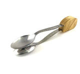 Traditional Irish Percussion Folk Session Stainless Steel Musical Spoons - Beech Wood - 1to1 Music