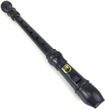 Lark Soprano School Recorder with Case - Black Gloss with Brown Case
