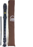 Lark Soprano School Recorder with Case - Black Gloss with Brown Case