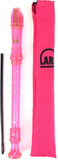 Lark Descant Soprano School Baroque Recorder - Various Colours (Transparent Pink)